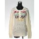 Lurex pointelle pullover