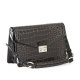 Sell Three-Section-Handle Crocodile Patterned Bag with Lock on flap & with Three Compartments Inside