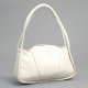 Sell White Double Handle Bag with Thick Straw all Around Body & Shoulders