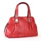 Red PU Handbag With Antique Ornament on Handles, 993880