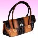 Crocodile Patterned Semi PU / PVC Bag