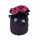 Purple Flock Drawstring Pouch, Y2916