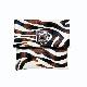 Brown Zebra PU envelope with Turn Lock, Y2926