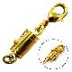 BRASS MAGNETIC CLASP W/SAFETY LOCK