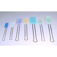 Silicon scrapers with stainless steel wire handle