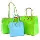 Contrast backing Tote Large, Medium, Small