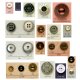 Brass 4 & 2 Holes Button