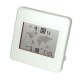 Desktop world time alarm clock with map and dual time