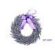 LAVENDER HANGING WREATH W/RIBBON BOW & LOOP, 001-3467