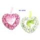 8.5 inches MINI FLOWERS HEART SHAPE WREATH