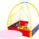Square Baby Playground with 8 Activities + Clear Dome Tent