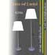 Main voltage floor lamp with cloth lamp shade