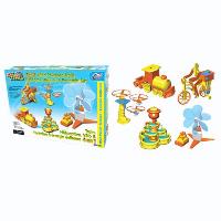 4 IN 1 Wind Powered Train, Helicopter, Bicycle & Fountain Set