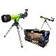 100 Power HD Telescope with Diagonal Mirror and Tripod (Green to Blue), 32003