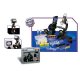 82pcs 100-200/300-600/600-1200x Zoom Power Deluxe Microscope Set with Metal Die Cast Body in Carrying Case