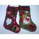 Christmas Stocking. Santa Claus and Snowman Design., 13502 A-B