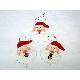 Christmas Hanging Decoration. Santa Claus Design. Set of 3 pcs., 13604 A-C