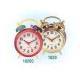 Plastic Quartz Twinbell Alarm Clock (#1820 with glod plated case)