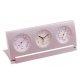 Table Clock w/Thermometer & Hygrometer