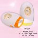 Alarm Clock w/LED Flash Light Clcok, 2032