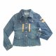Sell Ladies' Denim Suede Patch Blazer