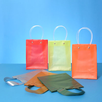 Frosty Color Shopping Bags