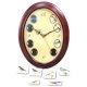 Oval Shape Photo Frame Wall Clock, 360