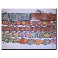 Imitation suede belt