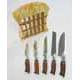 5PCS KNIFE SET WITH WOODEN BLCOK