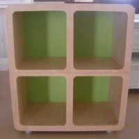 Natural MDF Storage Cube