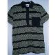 Mens stripe polo shirt