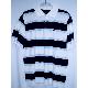 Mens stripe polo shirt