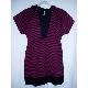 Reversible Capped Sleeve Empire Waist Hooded Tunic with Wide Band