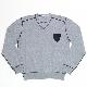 Pullover with zig zag stitch
