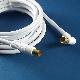 High quality F-type male plug to TV male plug with ferrite core, 9.5FT_FC