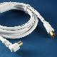 High quality TV female plug to TV male plug with ferrite core, 9.5F_FC