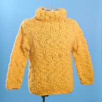 Hand Knitted Big Slub Yarn L/S Pullover