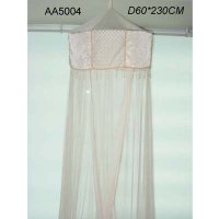 Polyester mosquito net with small shell fringes