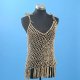 Crochet Pig's Suede Mesh Pattern Tank Top
