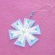 Felt fabric snowflake ornaments with glitter fabric