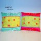 Polyester cushion with shell buttons, AA5013