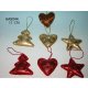 Glossy fabric christmas ornaments with polyester fillings