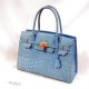 Matt Croco emboss cow leather handbags
