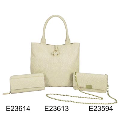 Light Yellow Ladies 3 Pcs Tote Bag Hand Bag Shoulder Bag Set