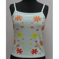 LADIES' 12G KNITTED TOP WITH INTARSIA (12G)