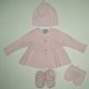 BABIES' KNITTED SET (HAT/DRESS/GLOVES/SHOES, 7G), SF019