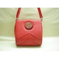 Red PU shoulder bag