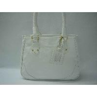 White Woven Handle Ladies' Handbag