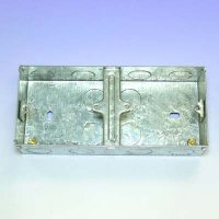Dual Twin Metal Box 35mm deep.