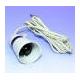 Switched Lampholder b22 T1 rated with 1/2 inches or 10mm entry fitted with 2 meters of 0.75mm 2  flex. (white)